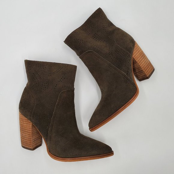 Vince Camuto - Suede Western Bootie - NWOT - Picture 10 of 15